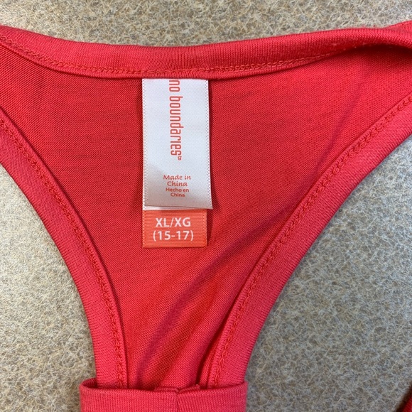 No Boundaries Brand Juniors T-back Shirt, Size XL - Picture 2 of 3